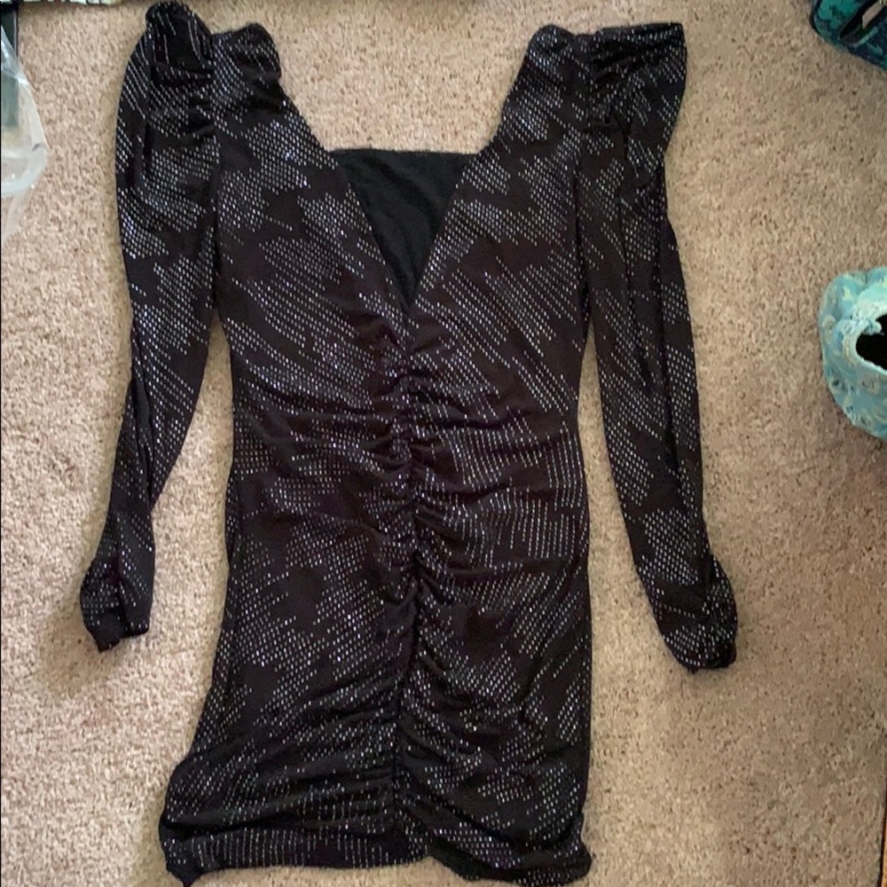 Black glittery dress